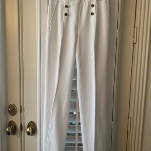 Michael Kors White High-Waisted Pants